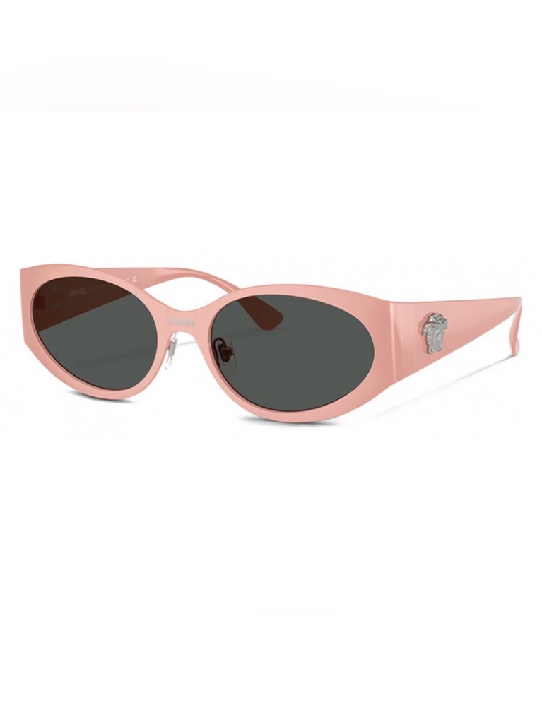 Versace Ve2263 La Medusa Oval Sunglasses - Pink Sunglasses